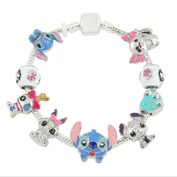 Lilo & Stitch Charm Bracelet, Disney Themed Bracelet, Super Cute Charm B… - Picture 1 of 5